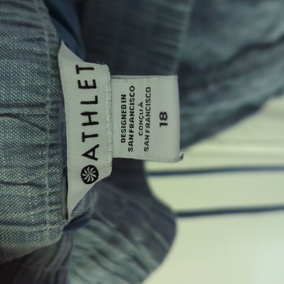 Athleta Retreat Linen Jogger in chambray - Picture 2 of 5